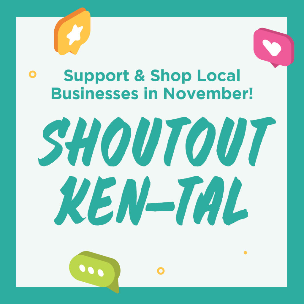 Support & Shop Local Businesses in November! Shoutout Ken-Tal